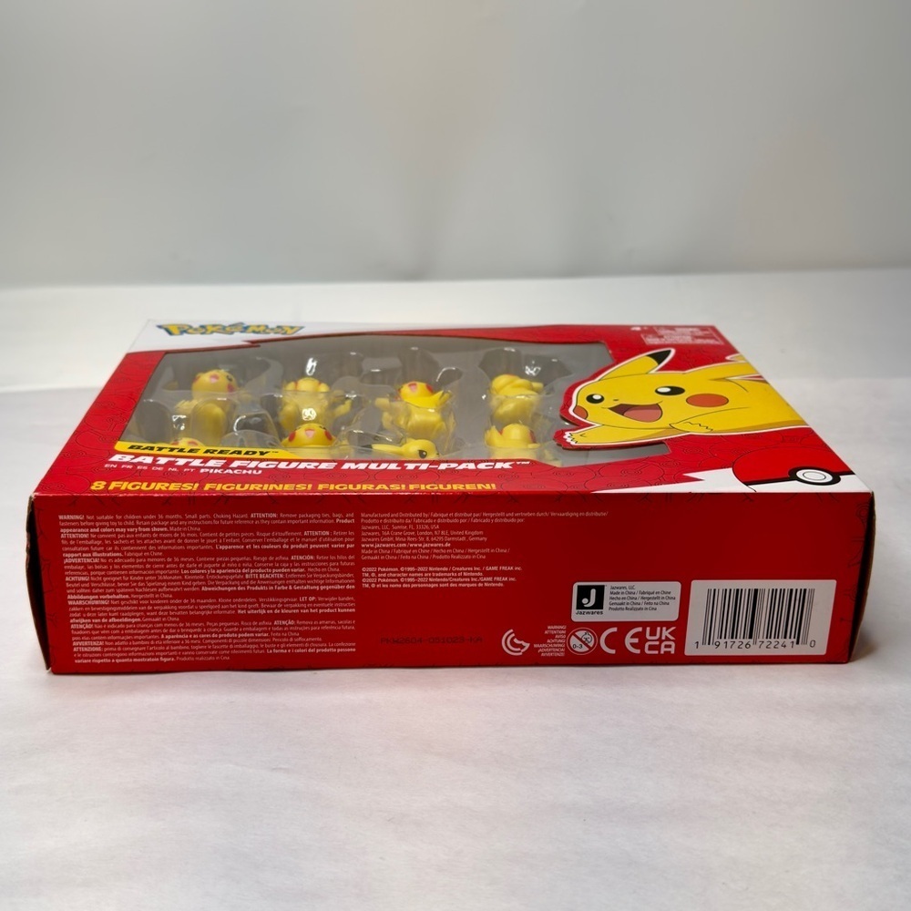 Pokemon Battle Ready Pikachu Figure Multi 8-Pack New Sealed Box - Picture 6 of 7